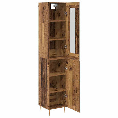 Highboard 2 pcs Old Wood Engineered Wood