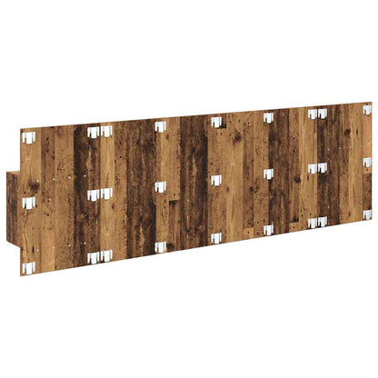 Headboard with Cabinet 3 pcs Old Wood Engineered Wood