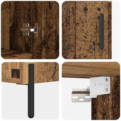 Highboard Old Wood 69.5 x 34 x 180 cm Engineered Wood