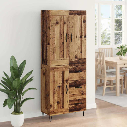 Highboard Old Wood 69.5 x 34 x 180 cm Engineered Wood