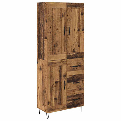 Highboard Old Wood 69.5 x 34 x 180 cm Engineered Wood