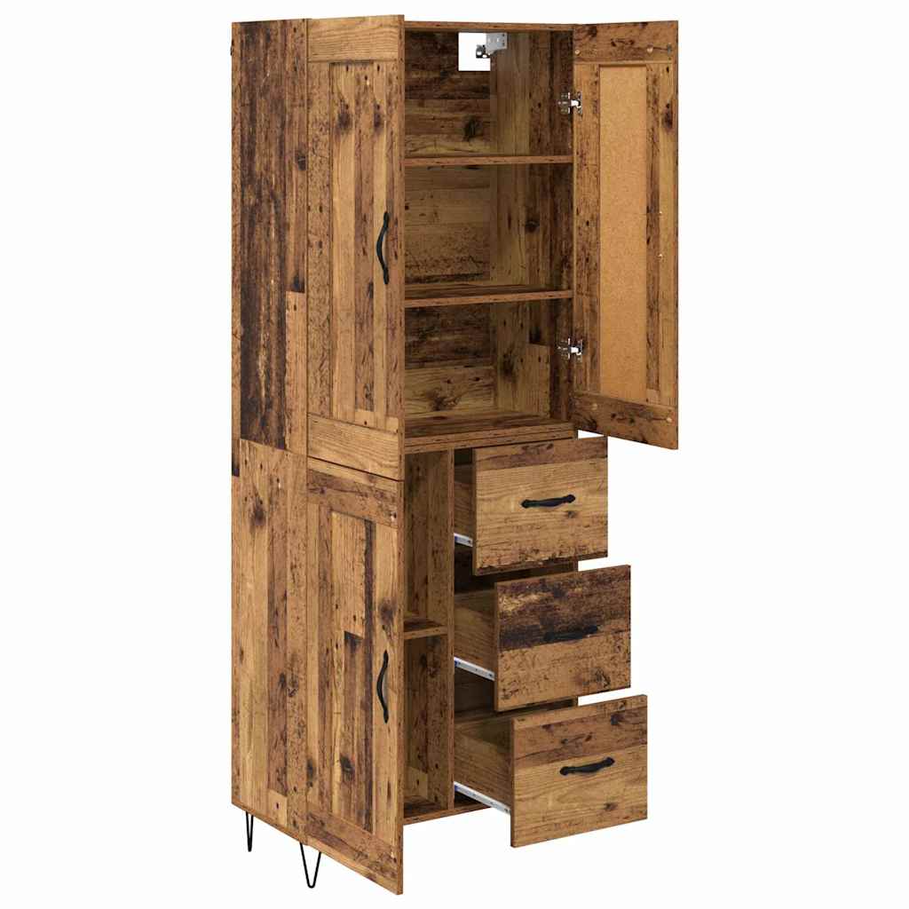 Highboard Old Wood 69.5 x 34 x 180 cm Engineered Wood