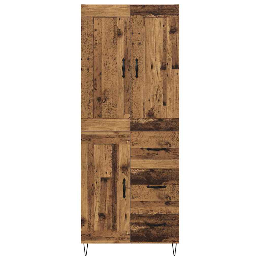 Highboard Old Wood 69.5 x 34 x 180 cm Engineered Wood