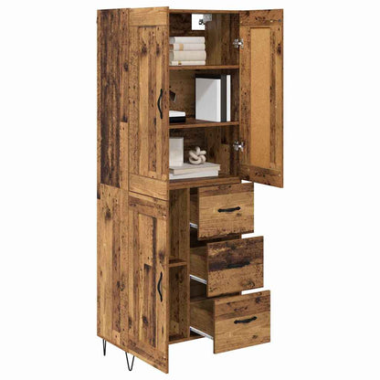 Highboard Old Wood 69.5 x 34 x 180 cm Engineered Wood