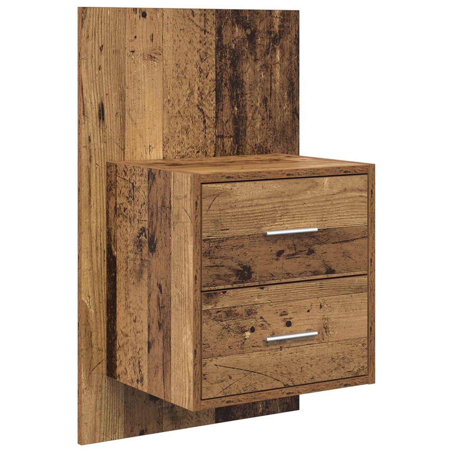 Headboard with Cabinet 3 pcs Old Wood Engineered Wood