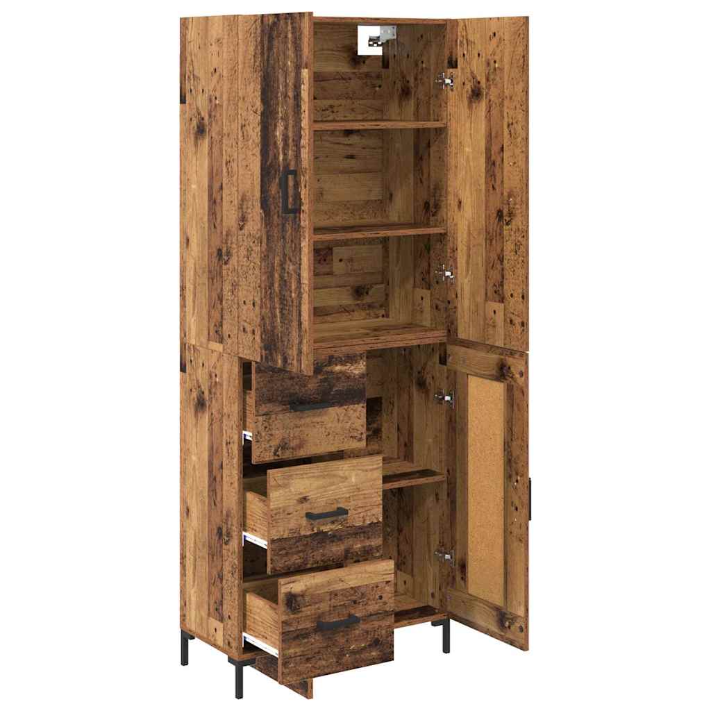 Highboard Old Wood 69.5 x 34 x 180 cm Engineered Wood