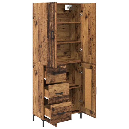 Highboard Old Wood 69.5 x 34 x 180 cm Engineered Wood