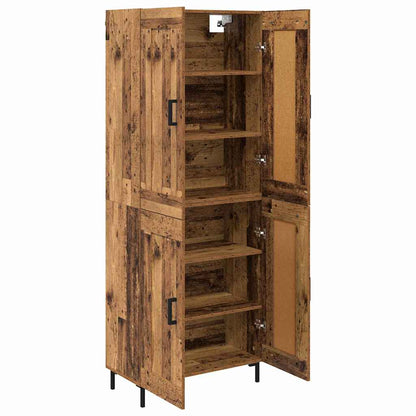 Highboard 2 pcs Old Wood Engineered Wood