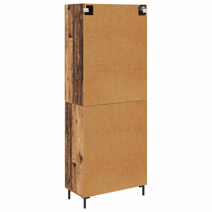 Highboard 2 pcs Old Wood Engineered Wood