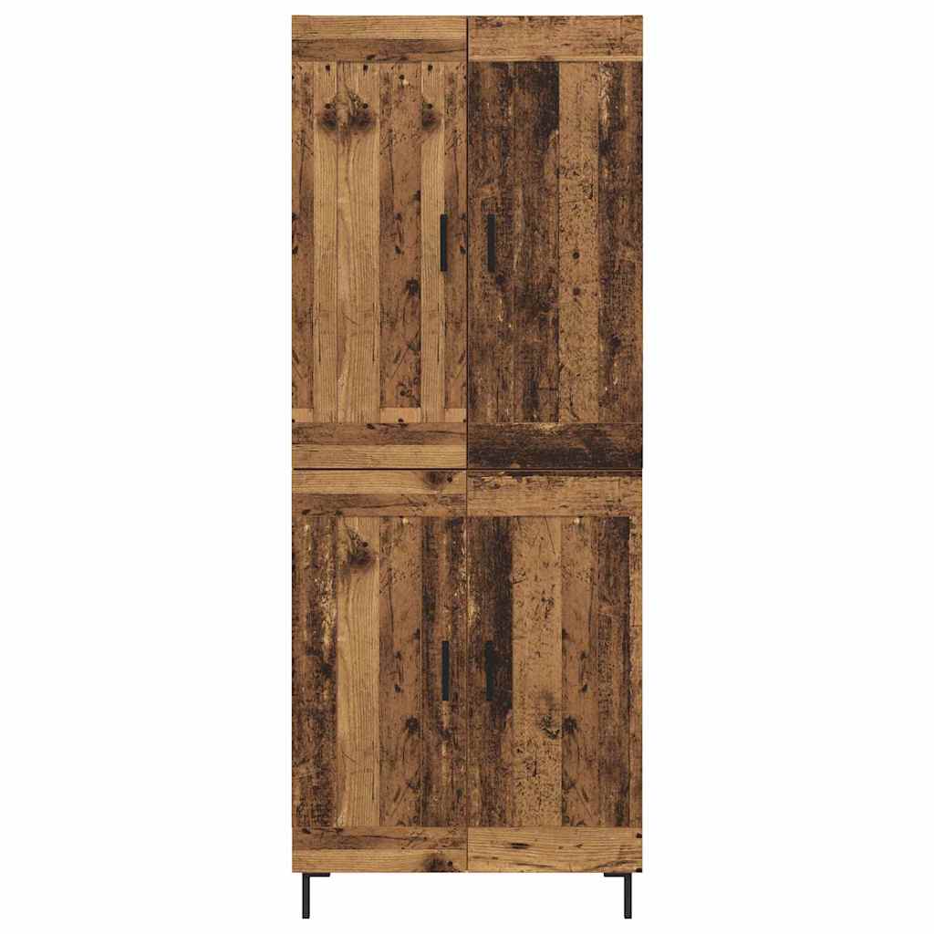 Highboard 2 pcs Old Wood Engineered Wood