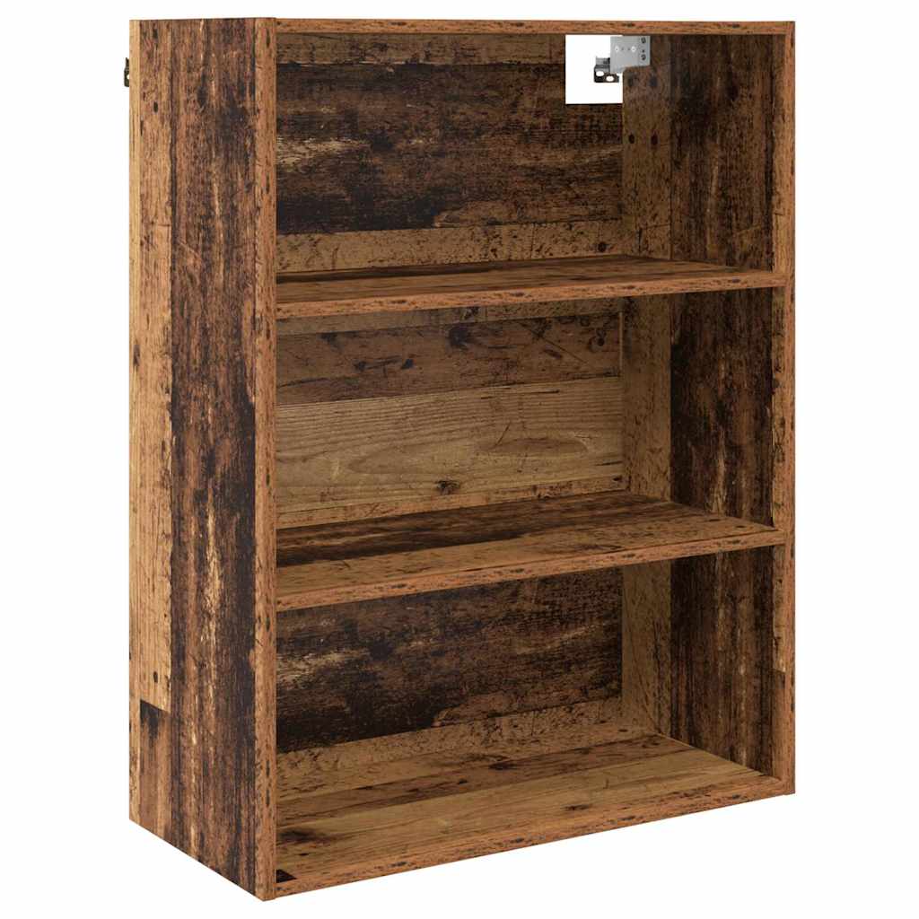 Highboard Old Wood 69.5 x 34 x 180 cm Engineered Wood and Glass