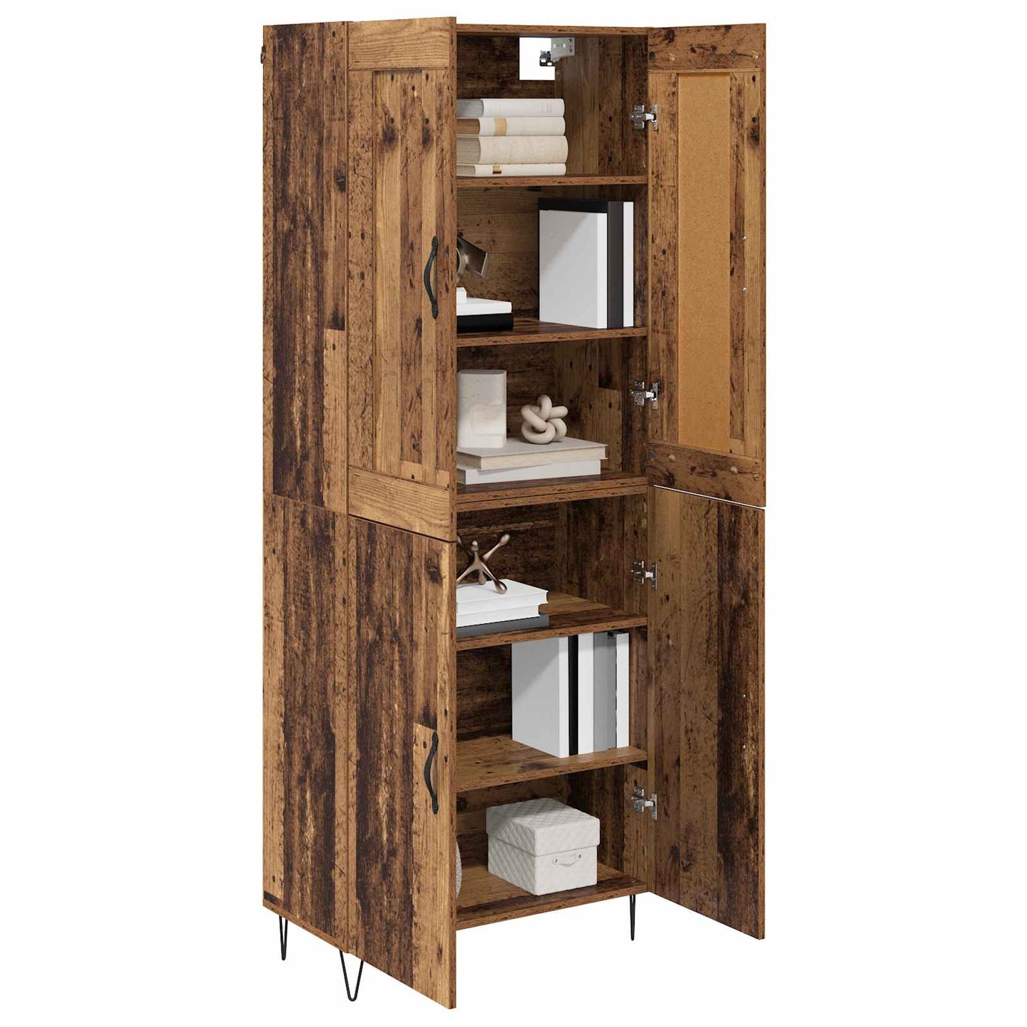 Highboard Old Wood 69.5 x 34 x 180 cm Engineered Wood