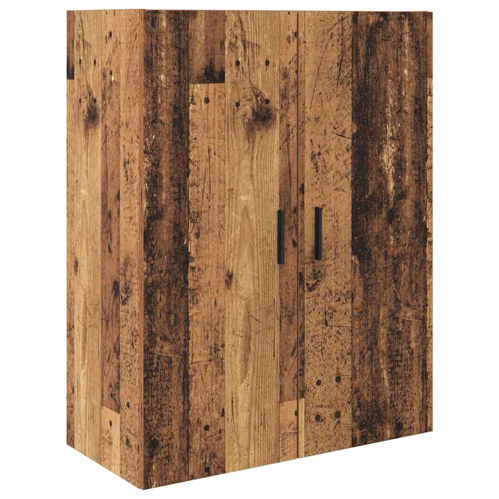 Highboard 2 pcs Old Wood Engineered Wood and Glass