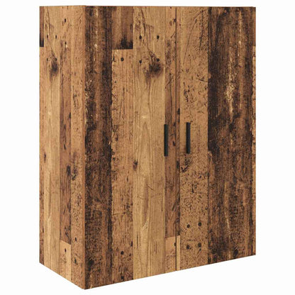 Highboard 2 pcs Old Wood Engineered Wood and Glass