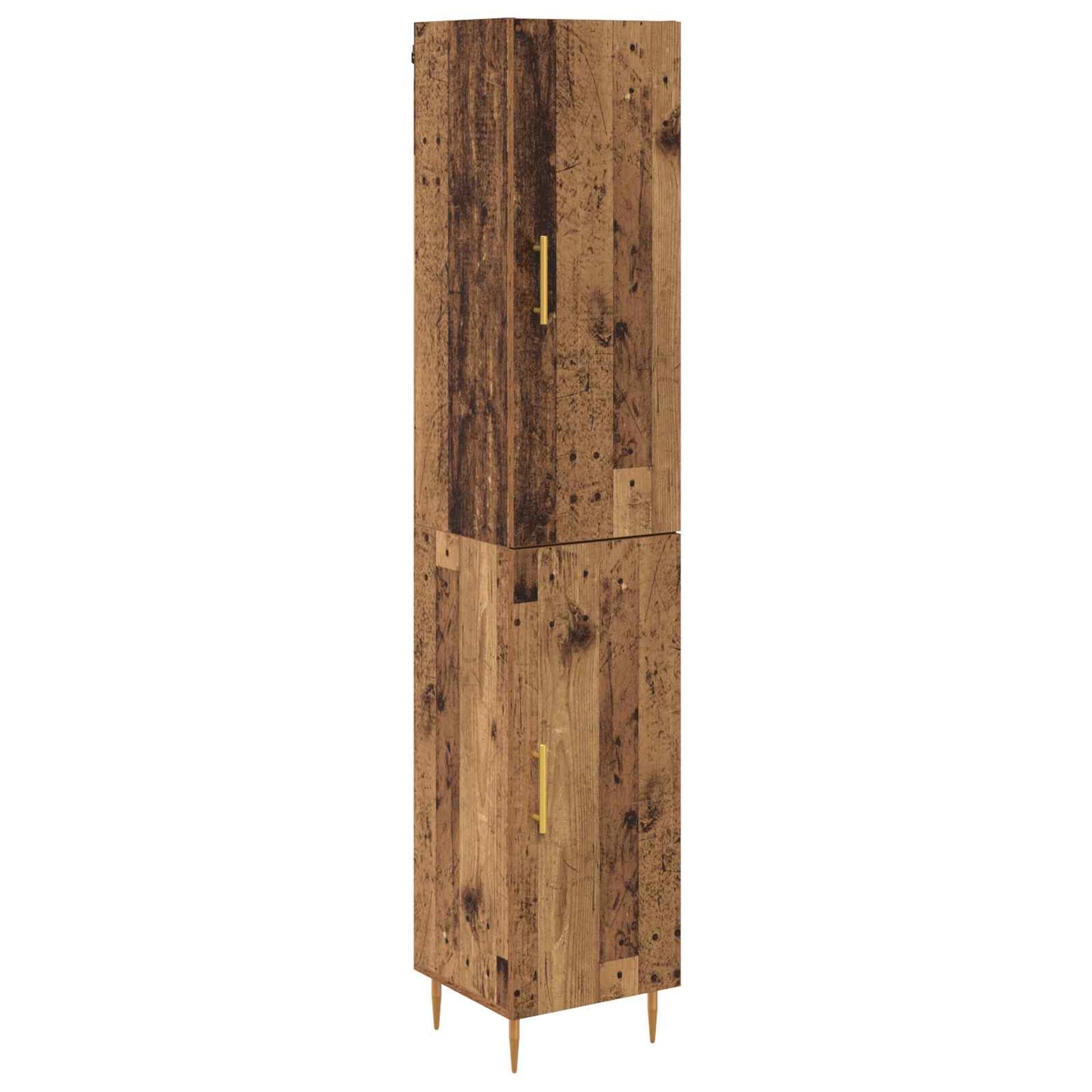 Highboard 2 pcs Old Wood Engineered Wood