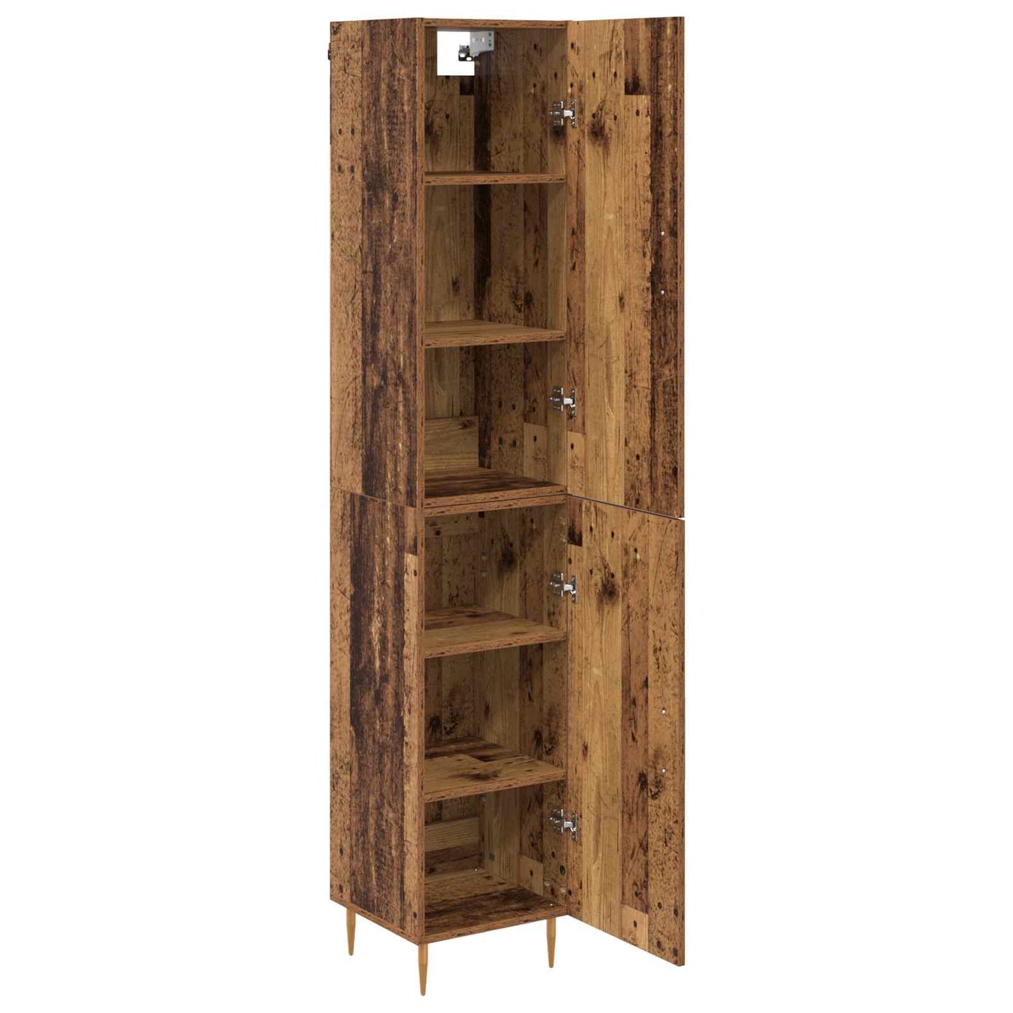Highboard 2 pcs Old Wood Engineered Wood