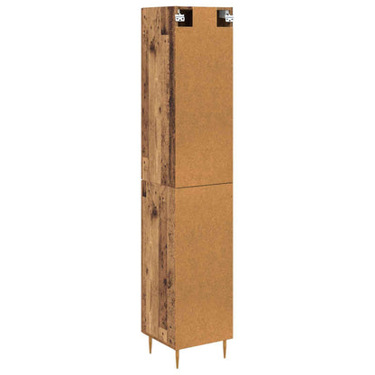 Highboard 2 pcs Old Wood Engineered Wood