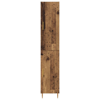 Highboard 2 pcs Old Wood Engineered Wood