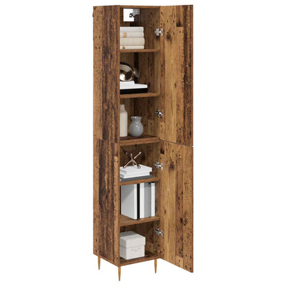 Highboard 2 pcs Old Wood Engineered Wood