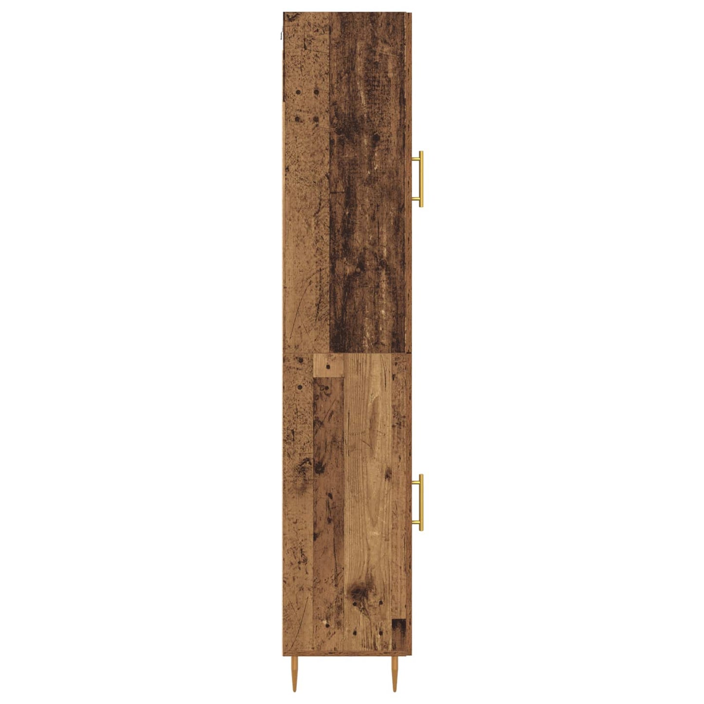 Highboard 2 pcs Old Wood Engineered Wood