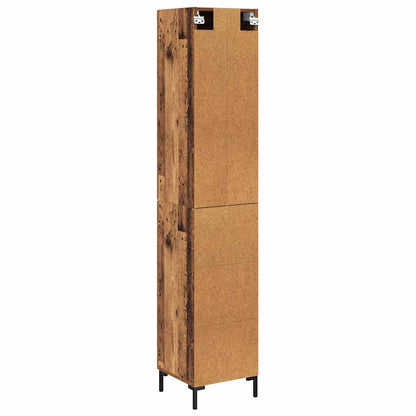 Highboard Old Wood 34.5 x 34 x 180 cm Engineered Wood