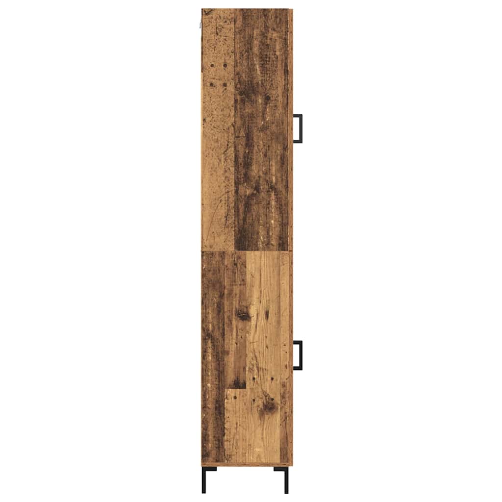 Highboard Old Wood 34.5 x 34 x 180 cm Engineered Wood