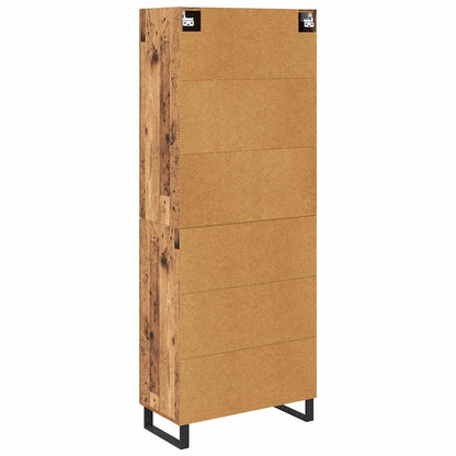 Highboard with Drawer 2 pcs Old Wood 69.5 x 34 x 180 cm