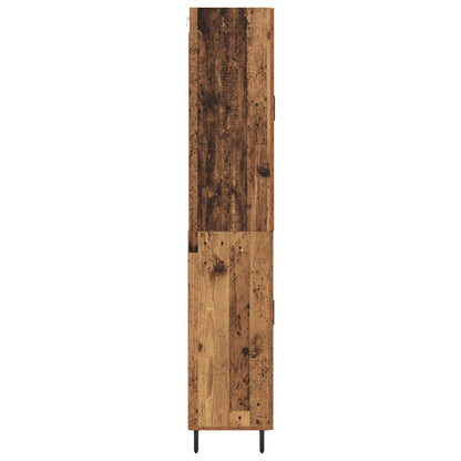 Highboard with Drawer 2 pcs Old Wood Engineered Wood