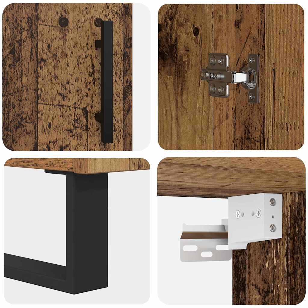 Highboard Old Wood 69.5 x 34 x 180 cm Engineered Wood
