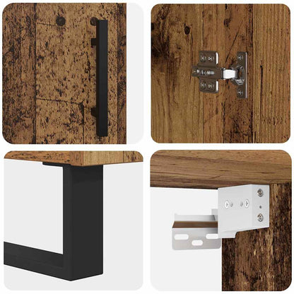 Highboard Old Wood 69.5 x 34 x 180 cm Engineered Wood