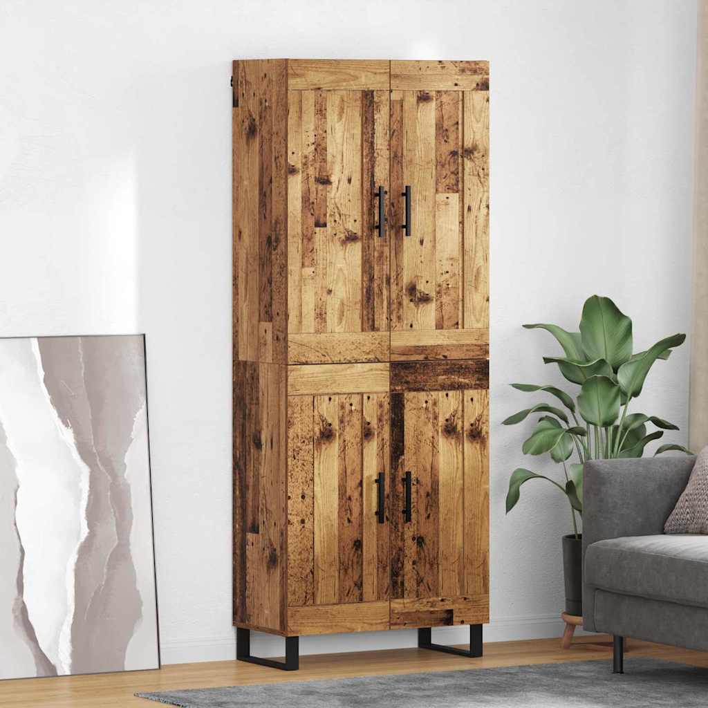 Highboard Old Wood 69.5 x 34 x 180 cm Engineered Wood