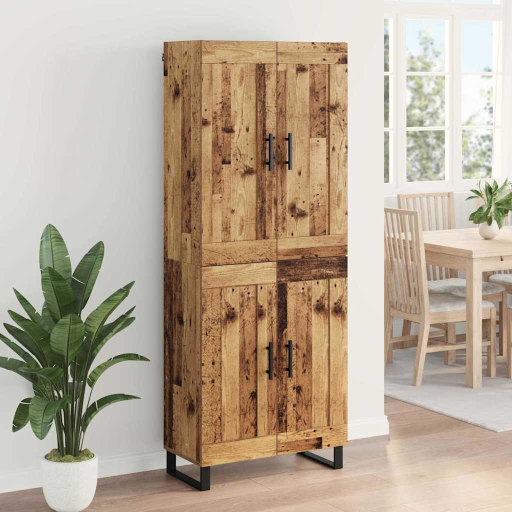 Highboard Old Wood 69.5 x 34 x 180 cm Engineered Wood