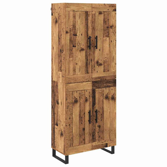 Highboard 2 pcs Old Wood 69.5 x 34 x 180 cm