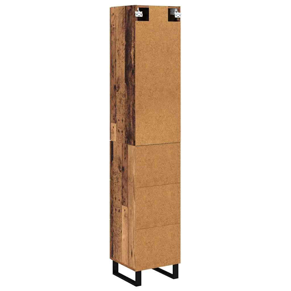 Highboard Old Wood 34.5 x 34 x 180 cm Engineered Wood