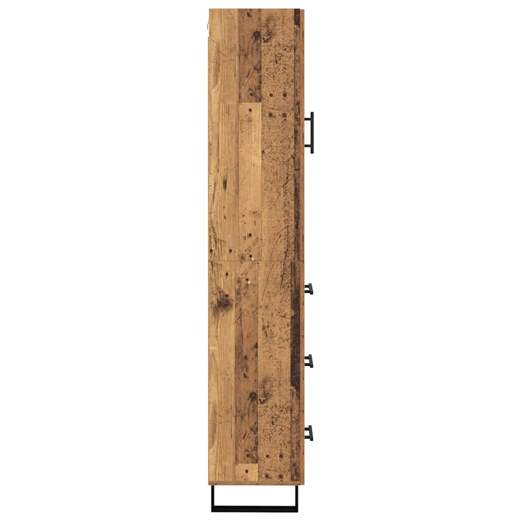 Highboard Old Wood 34.5 x 34 x 180 cm Engineered Wood