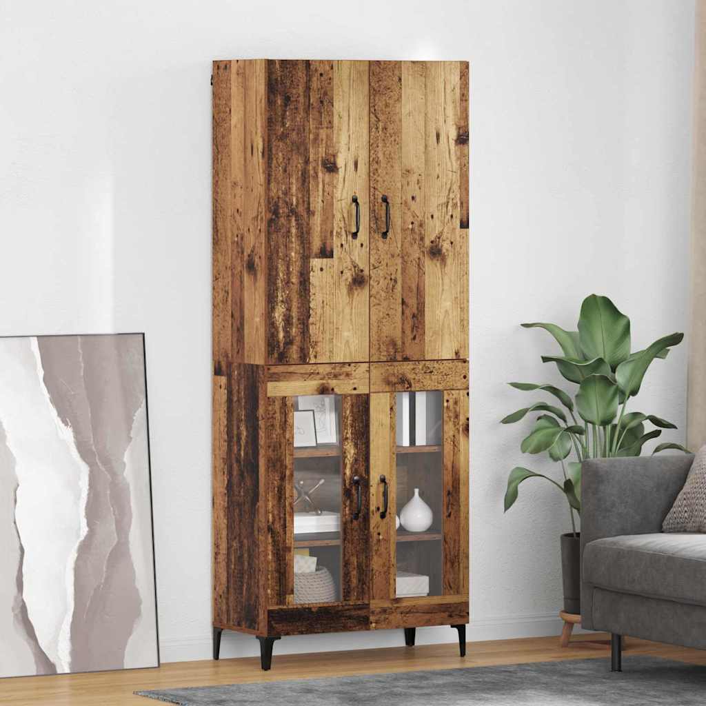 Highboard Old Wood 69.5 x 34 x 180 cm Engineered Wood