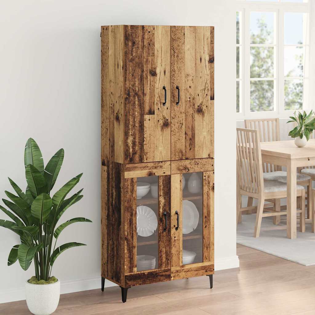 Highboard Old Wood 69.5 x 34 x 180 cm Engineered Wood