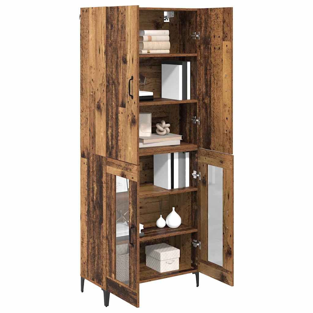 Highboard Old Wood 69.5 x 34 x 180 cm Engineered Wood