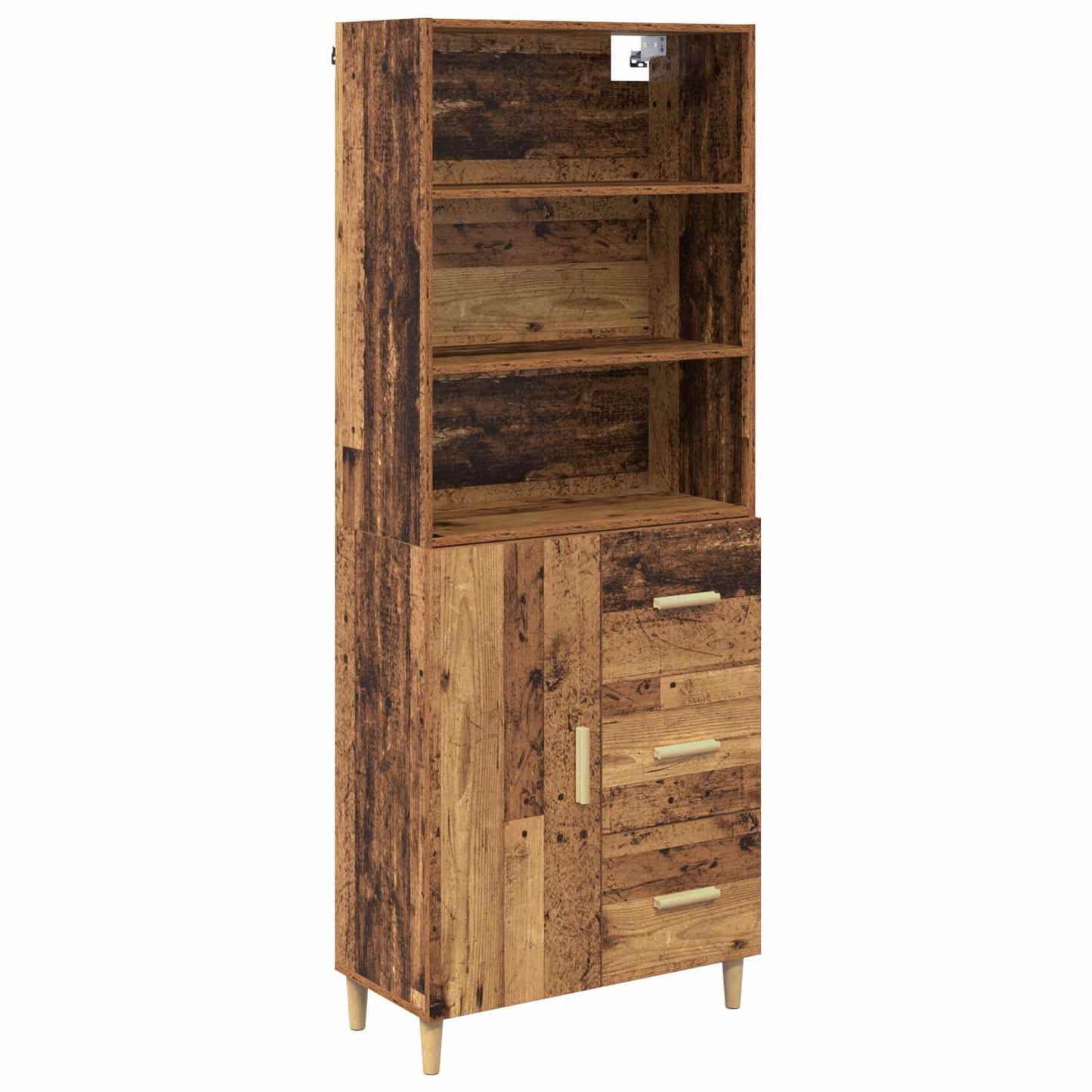 Highboard Old Wood 69.5 x 32.5 x 180 cm Engineered Wood