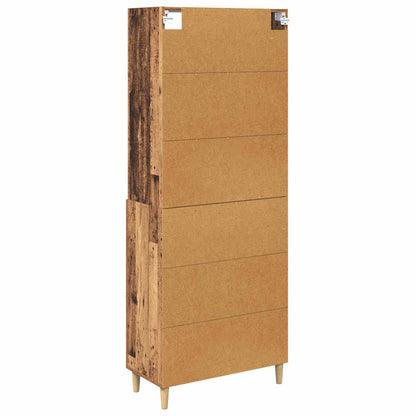 Highboard Old Wood 69.5 x 32.5 x 180 cm Engineered Wood