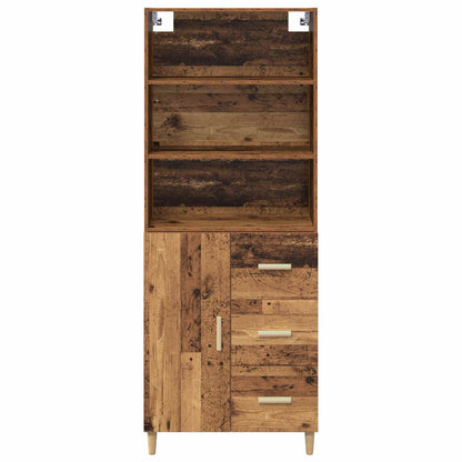 Highboard Old Wood 69.5 x 32.5 x 180 cm Engineered Wood