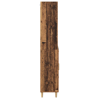 Highboard Old Wood 69.5 x 32.5 x 180 cm Engineered Wood