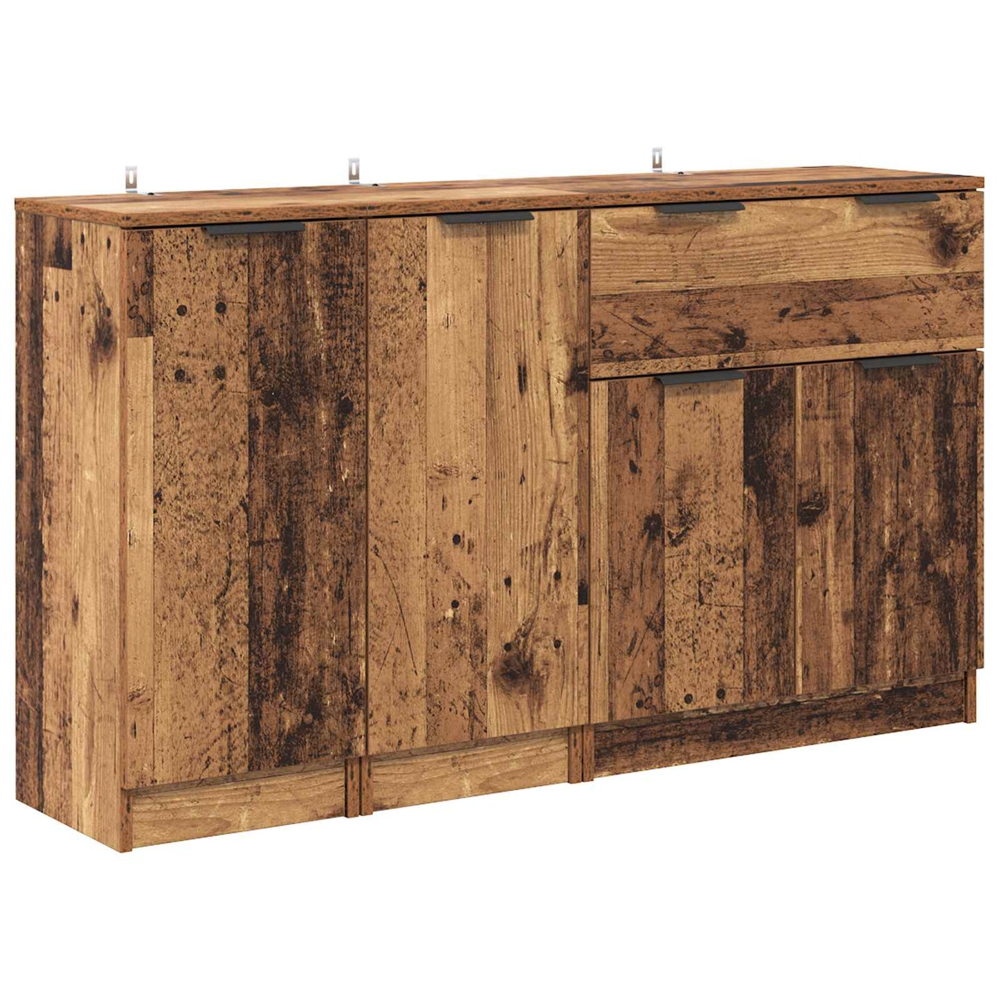 Sideboard with Drawer 3 pcs Old Wood Engineered Wood