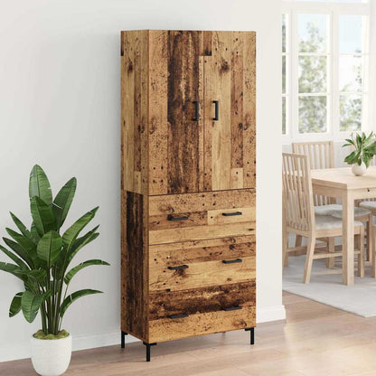 Highboard Old Wood 69.5 x 34 x 180 cm Engineered Wood