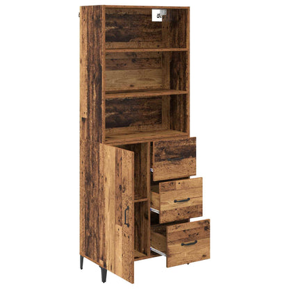 Highboard Old Wood 69.5 x 34 x 180 cm Engineered Wood