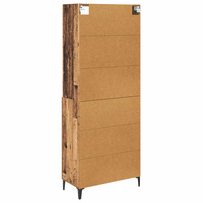 Highboard Old Wood 69.5 x 34 x 180 cm Engineered Wood