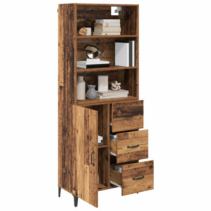 Highboard Old Wood 69.5 x 34 x 180 cm Engineered Wood