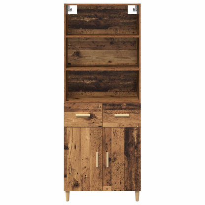 Highboard Old Wood 69.5 x 32.5 x 180 cm Engineered Wood