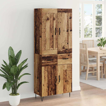 Highboard Old Wood 69.5 x 34 x 180 cm Engineered Wood
