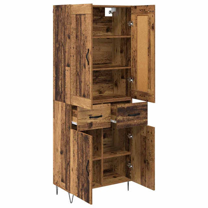 Highboard Old Wood 69.5 x 34 x 180 cm Engineered Wood